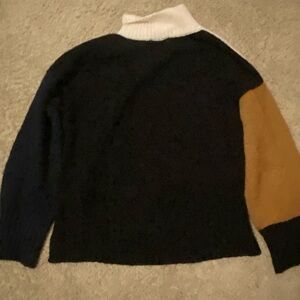 Frame Denim Multicolor Turtleneck Sweater